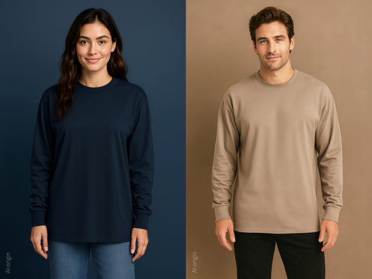 Unisex Heavyweight Oversized Long Sleeve N7211